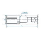 بکس 3/8 درایو 25 سانتیمتر 12 پر 14 میلیمتر 36d014 Kingtony سروایران