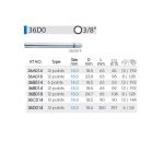 بکس 3/8 درایو 25 سانتیمتر 12 پر 14 میلیمتر 36d014 Kingtony سروایران