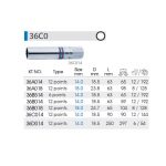 بکس 3/8 درایو 9 سانتیمتر 12 پر 14 میلیمتر 36c014 Kingtony سروایران