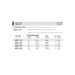 واسطه 1/2 - 18" فوق بلند کینگ تونی 18-4221 KingTony سروایران