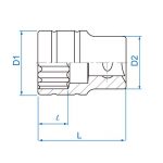 بکس تکی 1/2 - درایو 5/16 اینچ کینگ تونی 4330SR KingTony سروایران