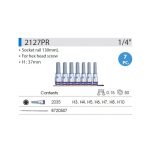سری7 عددی آلن بکس 1/4 درایو 3-10 کینگ تونی 2127PR KingTony سروایران