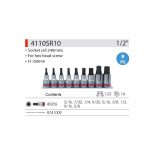 ست آلن بکس 1/2 درایو 5/8 - 3/16 اینچ کینگ تونی 4110SR10 KingTony سروایران