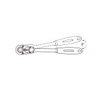 دسته جغجغه 1/2 درایو 72 دنده متحرک کینگ تونی 478012G KingTony سروایران