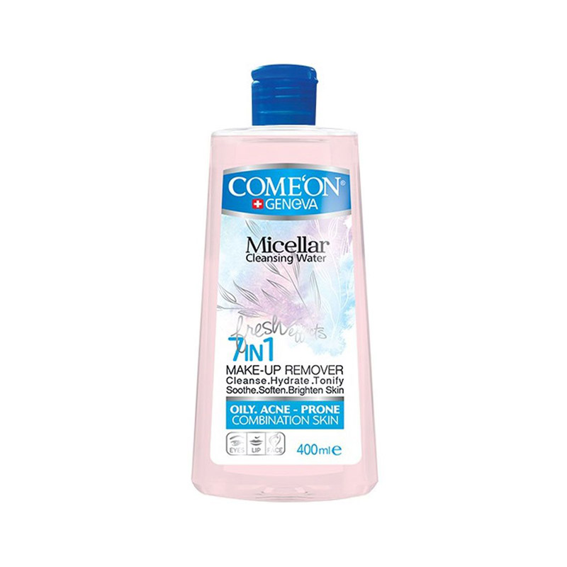 comeon micellar water - sarviran میسلار واتر پوست چرب 7 در 1 کامان سرو ایران